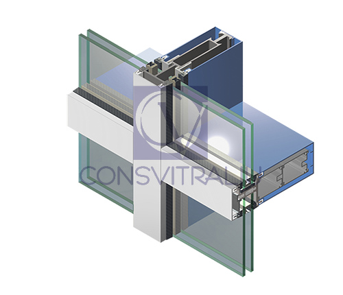 Perete cortină standard